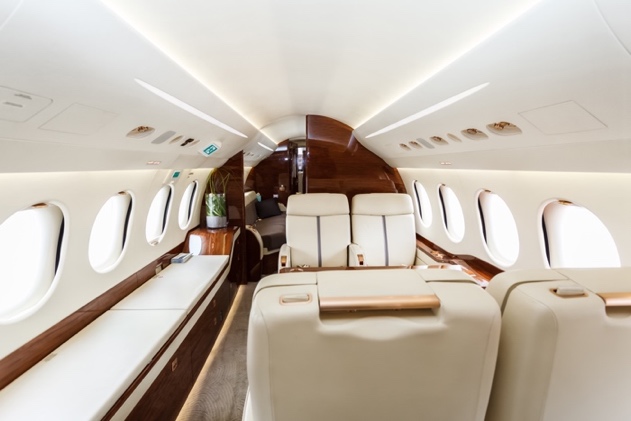 onboard private jet