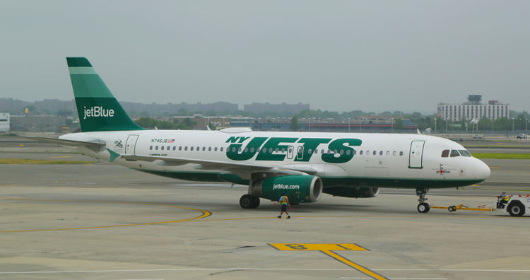 New York Jets plane