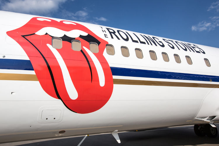 Rolling Stones 737-400 Plane